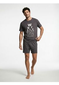 Sinsay - Bawełniana piżama dwuczęściowa - szary. Kolor: szary. Materiał: bawełna #1