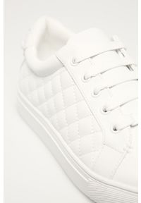 Kurt Geiger London - Buty skórzane. Nosek buta: okrągły. Zapięcie: sznurówki. Kolor: biały. Materiał: skóra. Szerokość cholewki: normalna. Obcas: na obcasie. Wysokość obcasa: niski #4