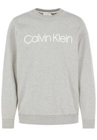 Calvin Klein Bluza Logo K10K104059 Szary Regular Fit. Kolor: szary. Materiał: bawełna #1