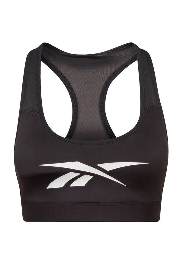 Biustonosz damski Reebok Lux Vector. Kolor: czarny. Sport: fitness