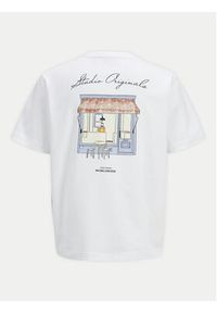 Jack & Jones - Jack&Jones T-Shirt Islington 12273015 Biały Loose Fit. Kolor: biały. Materiał: bawełna