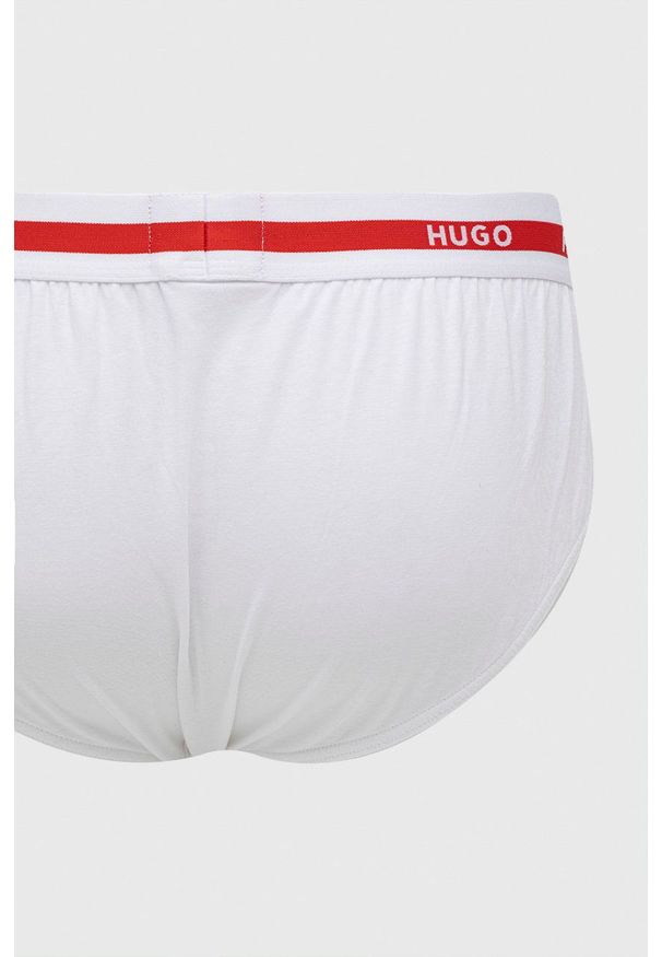 Hugo - HUGO slipy (2-pack) męskie kolor biały. Kolor: biały