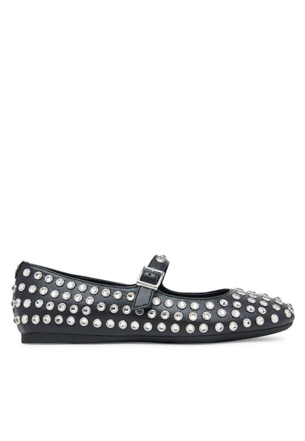 Guess Baleriny FLTKDL ELE02 Czarny. Kolor: czarny. Materiał: skóra