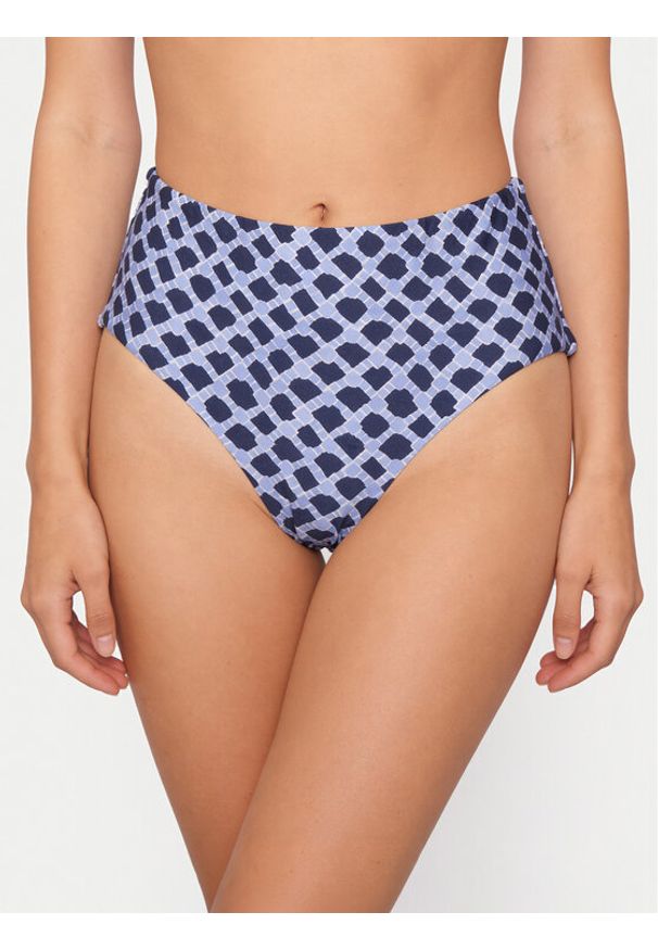 Seafolly Dół od bikini Marseille 40646-301 Granatowy. Kolor: niebieski. Materiał: syntetyk