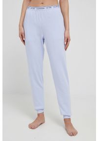 Calvin Klein Underwear Longsleeve piżamowy. Kolor: niebieski. Materiał: dzianina