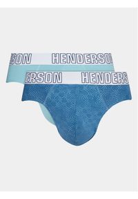 Henderson Komplet 2 par slipów 41612 Niebieski. Kolor: niebieski. Materiał: bawełna #1