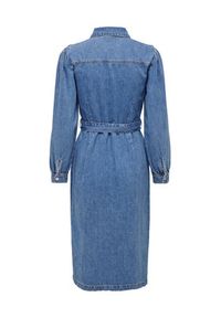 only - ONLY Sukienka jeansowa 15284906 Niebieski Regular Fit. Kolor: niebieski. Materiał: bawełna #7