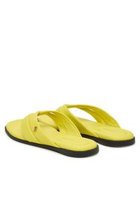 TOMMY HILFIGER - Tommy Hilfiger Japonki FW0FW09216 Żółty. Kolor: żółty. Materiał: skóra #4