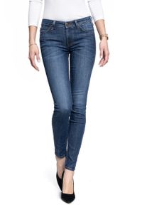 Lee - SPODNIE DAMSKIE LEE SKINNY SCARLETT DARK ABERDEEN L526SIMX