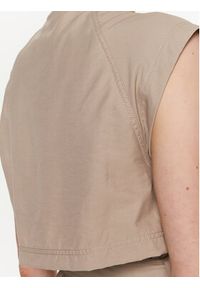 Moss Copenhagen Sukienka koszulowa Carella 17332 Beżowy Regular Fit. Kolor: beżowy. Materiał: syntetyk. Typ sukienki: koszulowe #5