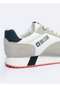 Big-Star - Sneakersy męskie biało-szare NN174501 101. Kolor: biały. Materiał: tkanina #3