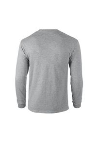 GILDAN - Ultra Bawełniana Koszulka Z Długim Rękawem Unisex Dla Dorosłych. Kolor: szary. Materiał: bawełna. Długość rękawa: długi rękaw. Długość: długie. Sport: turystyka piesza