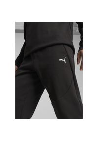 Puma - Męskie spodnie PUMATECH PUMA Black. Kolor: czarny. Materiał: dresówka