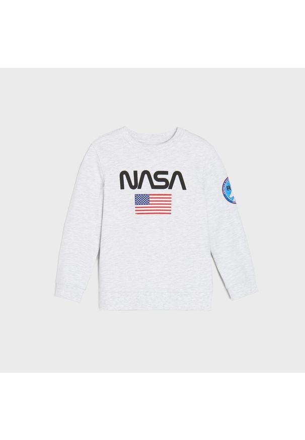 Sinsay - Bluza NASA - Jasny szary. Kolor: szary