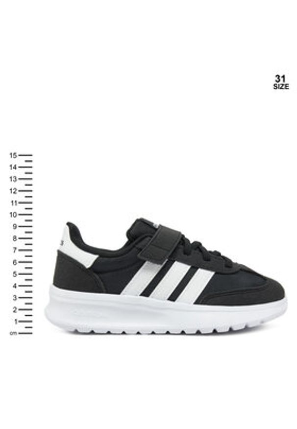 Adidas - adidas Sneakersy Run 70s 2.0 Shoes Kids JI4688 Czarny. Kolor: czarny. Materiał: materiał. Sport: bieganie