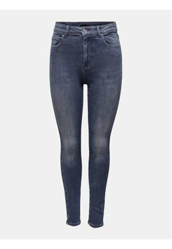 only - ONLY Jeansy Mila 15231285 Granatowy Skinny Fit. Kolor: niebieski