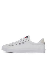 Tommy Jeans Sneakersy Th Central Cc And Coin Biały. Kolor: biały. Materiał: skóra #5