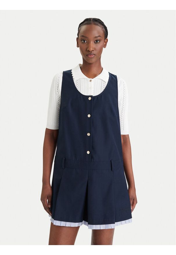 Tommy Jeans Sukienka codzienna DW0DW22759 Granatowy Regular Fit. Okazja: na co dzień. Kolor: niebieski. Materiał: syntetyk. Typ sukienki: proste. Styl: casual