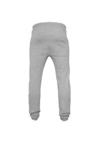 BUILD YOUR BRAND - Spodnie Dresowe Unisex Dla Dorosłych Z Głębokim Krokiem. Kolor: szary. Materiał: dresówka