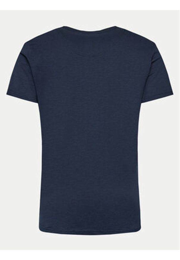 INDICODE T-Shirt Lunnin 41-040 Granatowy Regular Fit. Kolor: niebieski. Materiał: bawełna