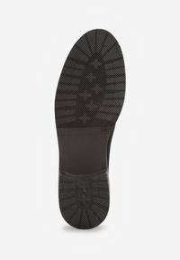 Born2be - Czarne Mokasyny Loafersy z Imitacji Zamszu Valtoria. Kolor: czarny. Materiał: zamsz. Obcas: na obcasie. Styl: klasyczny. Wysokość obcasa: niski #5