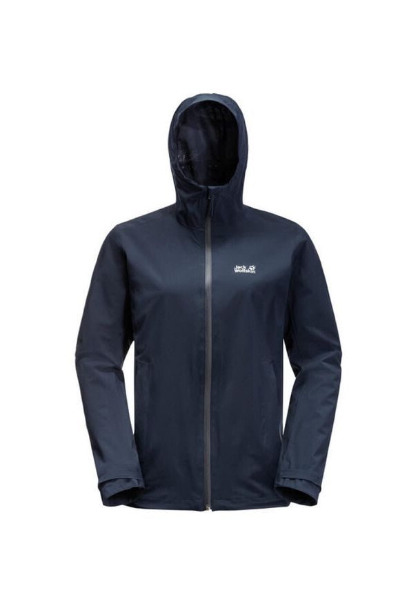 Kurtka hardshell damska Jack Wolfskin Pack & Go Shell. Kolor: niebieski. Materiał: hardshell