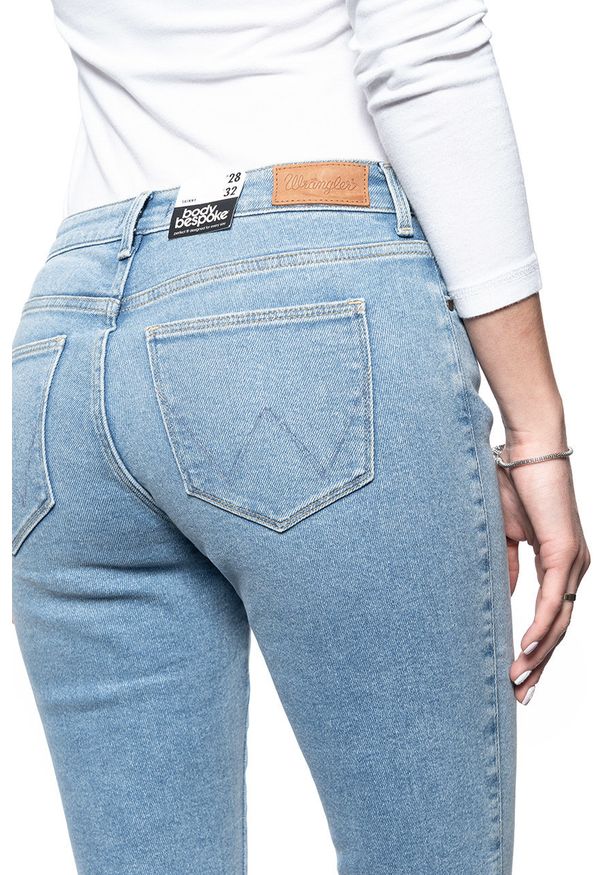 Wrangler - SPODNIE DAMSKIE WRANGLER SKINNY STONED RIBBED W28KTX98R 112128341