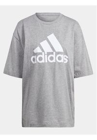 Adidas - adidas T-Shirt Essentials Big Logo IL3322 Szary Loose Fit. Kolor: szary. Materiał: bawełna #5
