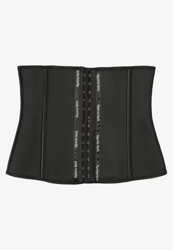 Renee - Czarny Gorset Wyszczuplający Alora. Kolor: czarny. Materiał: bawełna, materiał