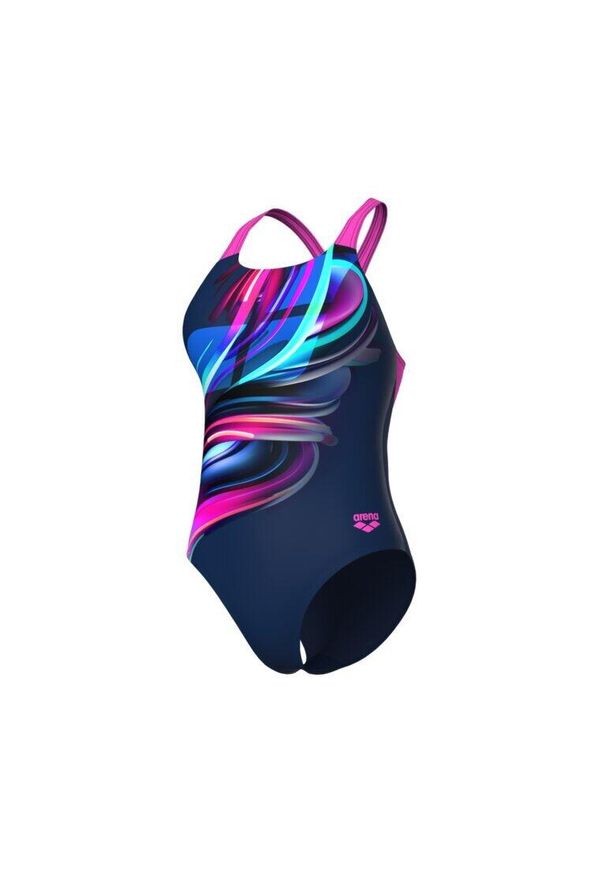 Damski kostium kąpielowy 1-częściowy Arena Bloom Pro Back. Kolor: niebieski