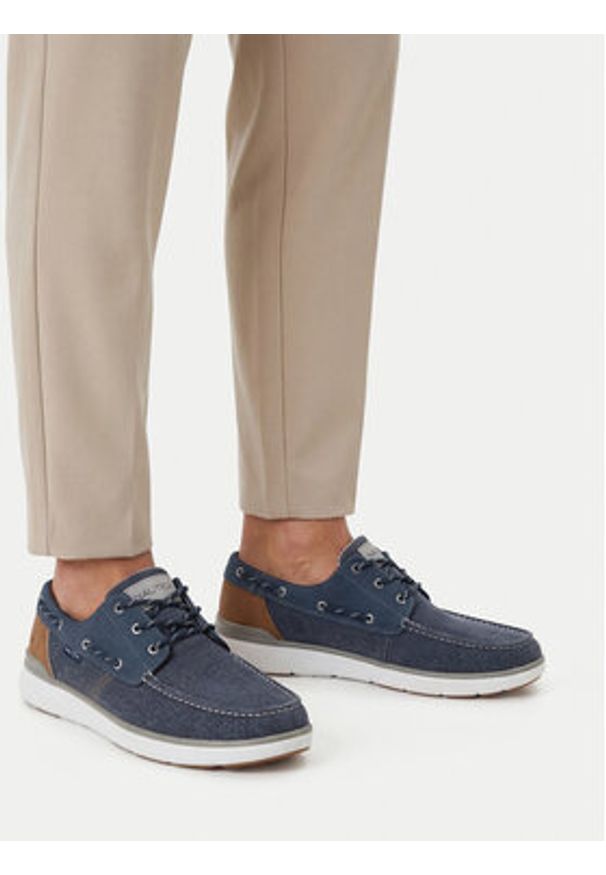 Nautica Półbuty CWBEO-25SCM014 Granatowy. Kolor: niebieski. Materiał: materiał