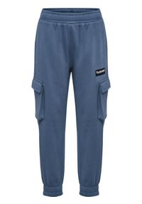 Spodnie dresowe z kieszeniami Hummel Allton Cargo Pants. Kolor: niebieski. Materiał: dresówka