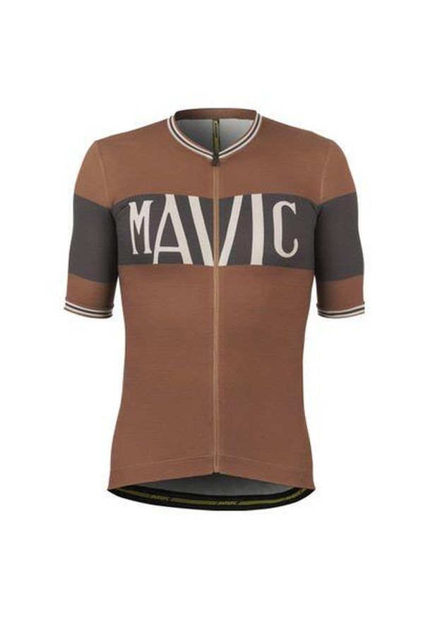 MAVIC - Koszulka Mavic Heritage. Kolor: wielokolorowy, czarny, brązowy. Sport: kolarstwo
