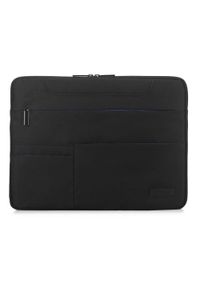 Wittchen - Etui na laptopa z kontrastowymi kieszeniami. Kolor: czarny. Materiał: poliester #1