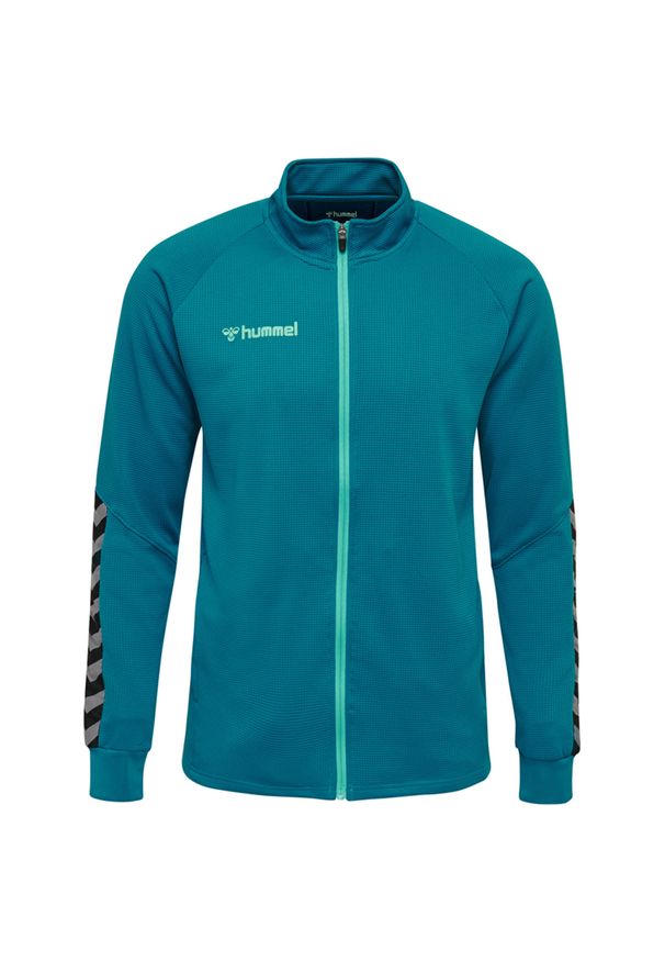 Kurtka Sportowa Hummel HML AUTHENTIC POLY ZIP JACKET. Kolor: wielokolorowy, niebieski, turkusowy. Materiał: poliester. Sport: piłka nożna, fitness