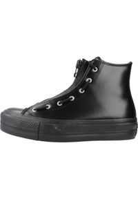 Tenisówki Converse Model Chuck Taylor All Star Lift Hi Kolor Czarny. Kolor: czarny. Materiał: tkanina, skóra