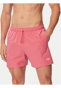 Emporio Armani Szorty kąpielowe EM000583 AF20424 UA303 Różowy Regular Fit. Kolor: różowy. Materiał: syntetyk #1
