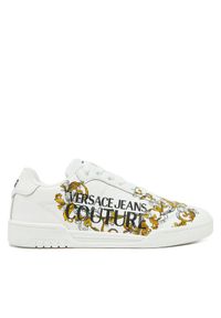 Versace Jeans Couture Sneakersy 78YA3SD1 Biały. Kolor: biały. Materiał: skóra