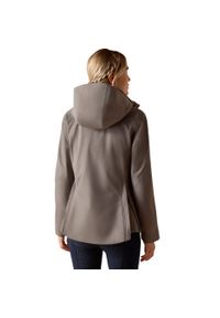Kurtka przeciwdeszczowa do jazdy konnej z kapturem dla kobiet Ariat Coastal. Typ kołnierza: kaptur. Kolor: szary. Sport: jeździectwo #2