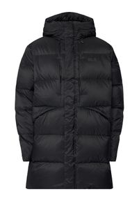 Jack Wolfskin Kurtka puchowa Icy Hill A65049 Czarny Relaxed Fit. Kolor: czarny. Materiał: syntetyk