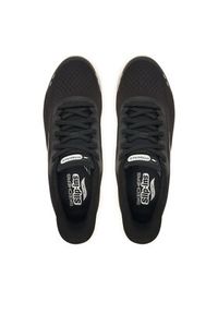 skechers - Skechers Sneakersy Go Walk Arch Fit N-Joy 217075 BKW Czarny. Kolor: czarny. Materiał: materiał #2