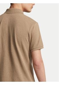 Polo Ralph Lauren Polo 710680784298 Brązowy Custom Slim Fit. Typ kołnierza: polo. Kolor: brązowy. Materiał: bawełna #2