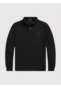 Polo Ralph Lauren Polo 710681126037 Czarny Slim Fit. Typ kołnierza: polo. Kolor: czarny. Materiał: bawełna #5