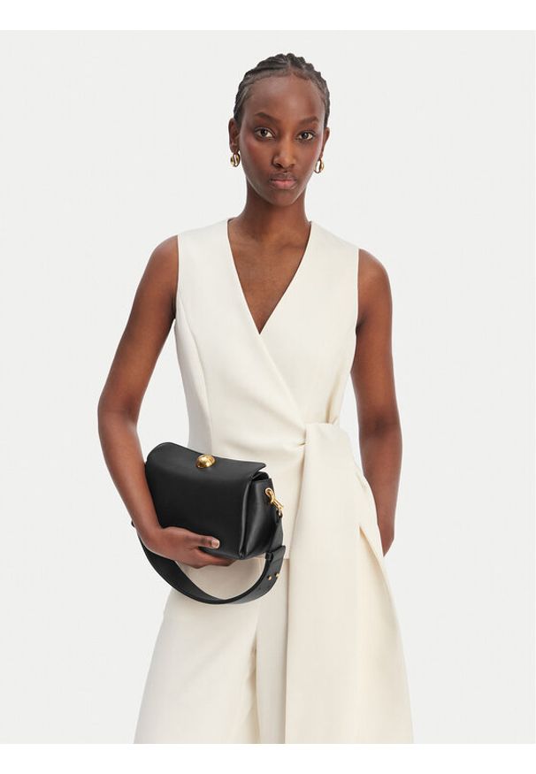 AMI PARIS - AMI Paris Torebka ULL027.AL0103 Czarny. Kolor: czarny. Materiał: skórzane. Styl: street