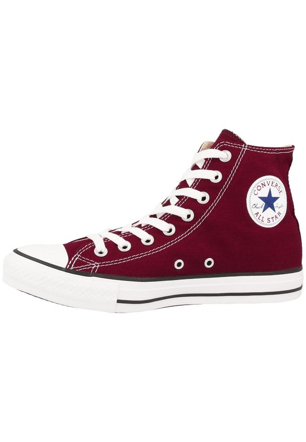 Buty sportowe Converse Chuck Taylor All Star Hi. Kolor: wielokolorowy, czerwony, brązowy. Materiał: materiał. Model: Converse All Star. Sport: skateboard