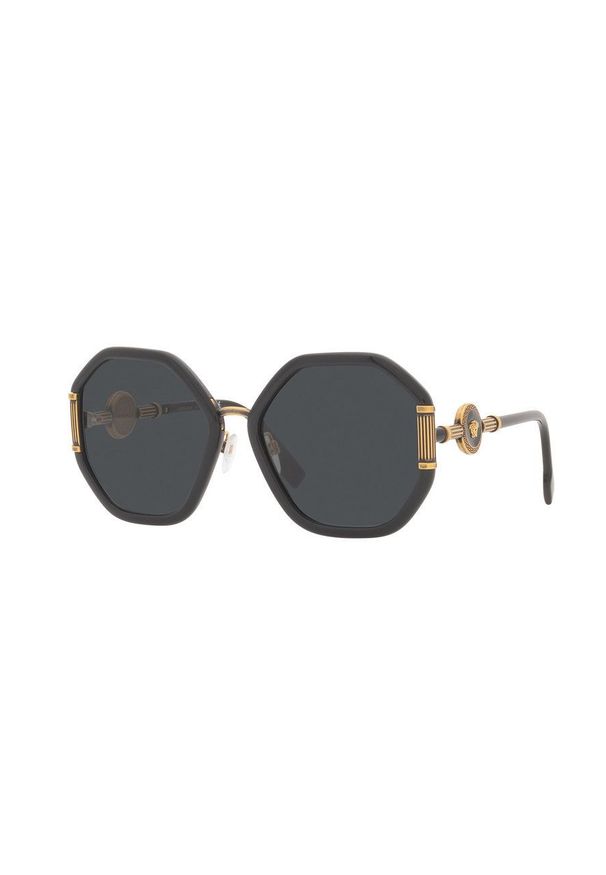 VERSACE - Versace - Okulary przeciwsłoneczne 0VE4413. Kształt: okrągłe. Kolor: czarny