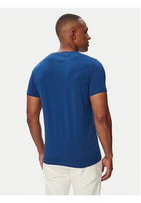 TOMMY HILFIGER - Tommy Hilfiger T-Shirt MW0MW10800 Niebieski Regular Fit. Kolor: niebieski. Materiał: bawełna #4
