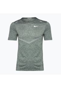 Koszulka do biegania męska Nike Dri-Fit Rise 365. Kolor: zielony. Technologia: Dri-Fit (Nike)