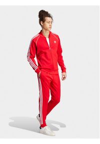 Adidas - adidas Spodnie dresowe adicolor Classics SST IM4543 Czerwony Slim Fit. Kolor: czerwony. Materiał: bawełna, syntetyk #5