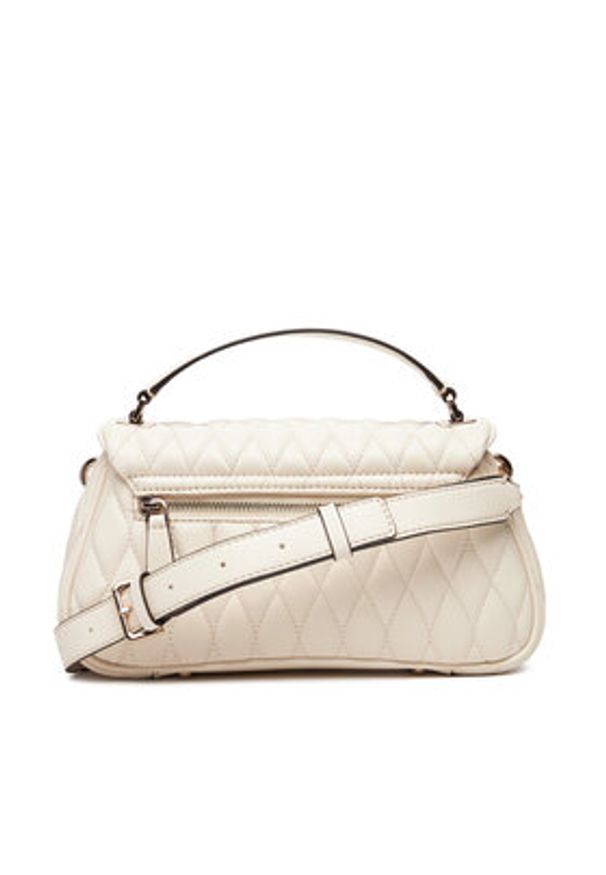 Guess Torebka Valla HWQG81 22200 Écru. Kolor: kremowy. Materiał: skórzane
